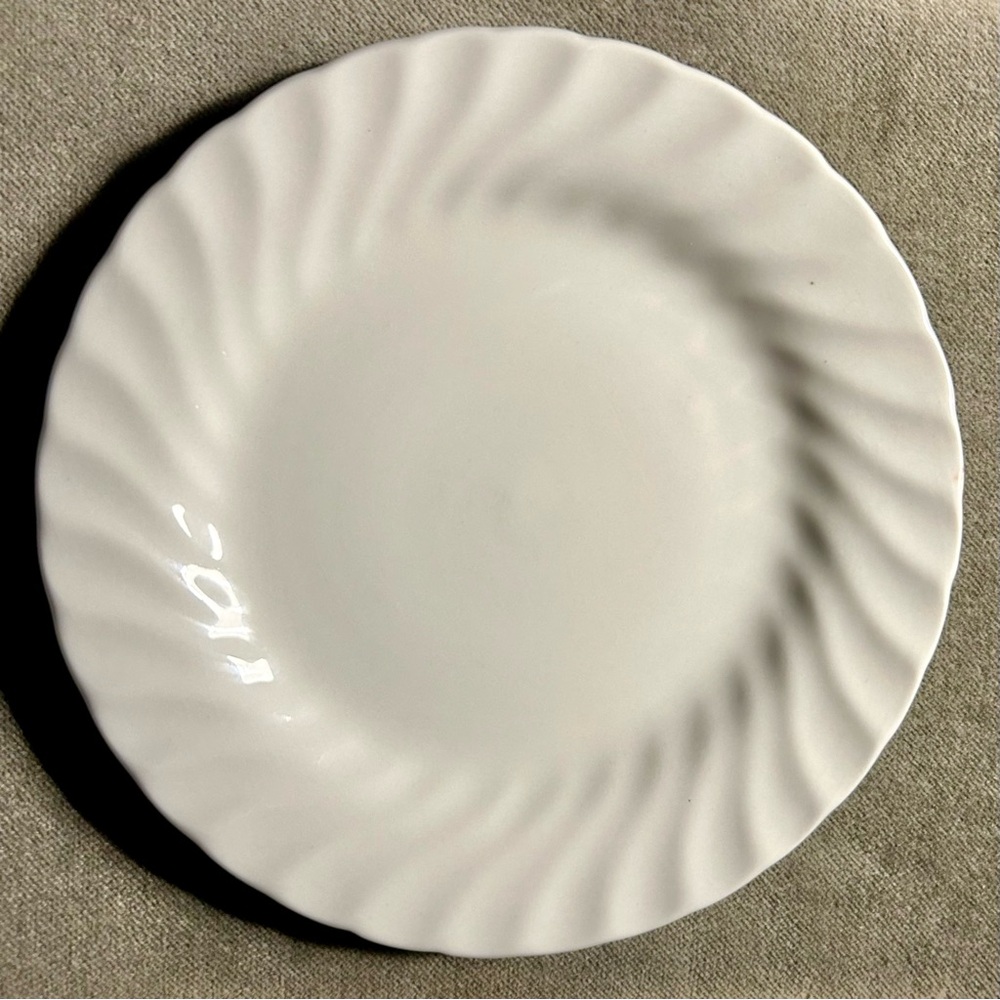 (7) JOHNSON BROTHERS snowhite regency 6” ironstone bread plates england …